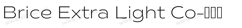 Brice Extra Light Co字体转换